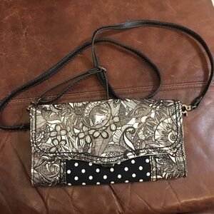 Sakroots Black and White Crossbody Bag